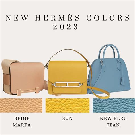 hermes 2024 colors|hermès color chart 2024.